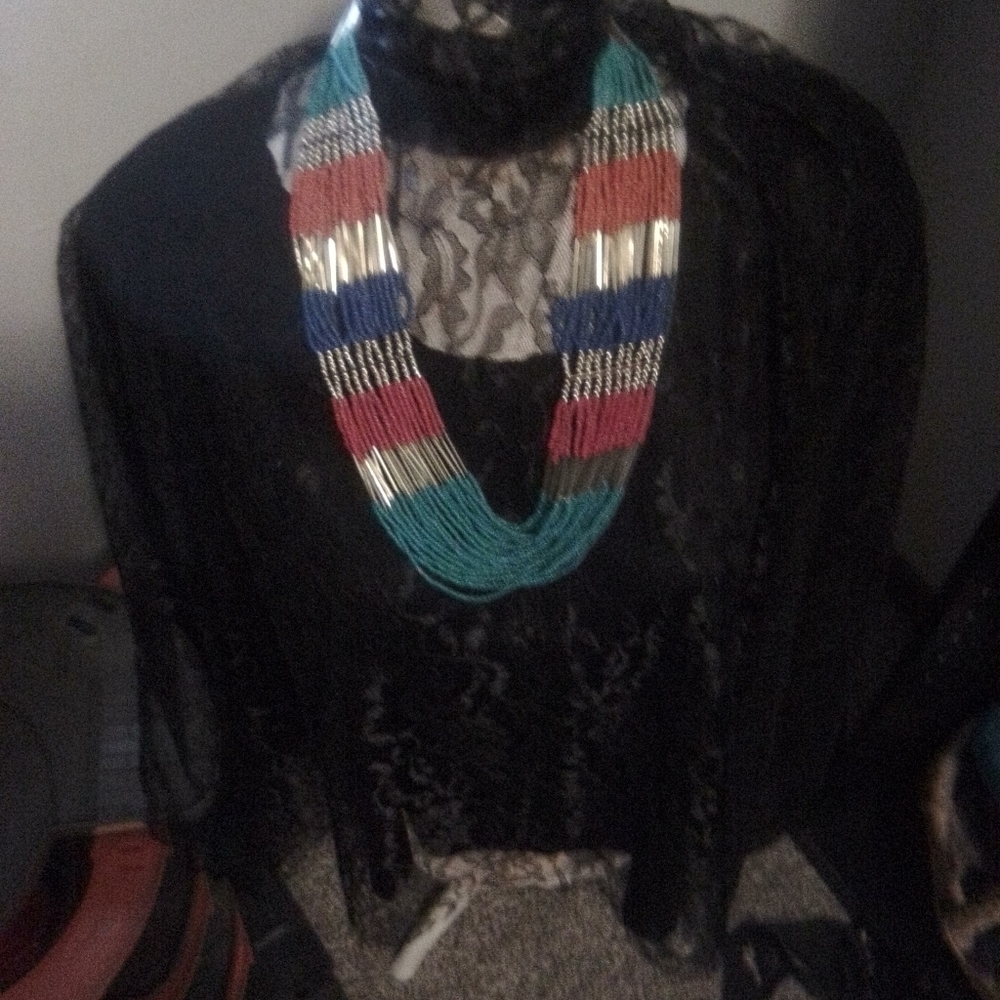 Handmade Native multi strand necklace